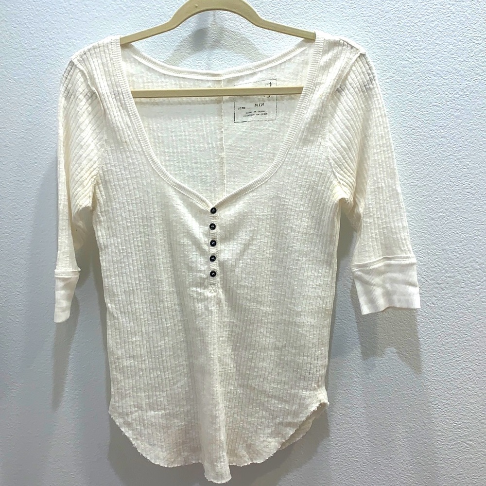 Free people Basic white top